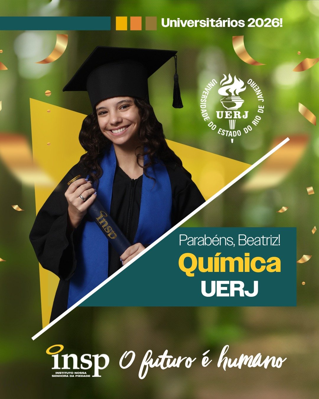 Parabéns, Beatriz! 🎓✨

Que orgulho ver essa conquista! O INSP Vest prepara o estudante para muito mais do que o vestibular. A união entre simulados fortes e o suporte ao controle emocional faz toda a diferença na hora da prova e reflete diretamente nessas aprovações. Esse é o Jeito Piedade de Educar!

👇 Estes são apenas alguns dos nossos destaques. Tem um resultado e quer compartilhar? Entre em contato com a coordenação do Ensino Médio.

#orgulho #conquista #sucesso #enem #parabéns #futuro #universidade #faculdade #ensinosuperior #resultados #escola #ensino #riodejaneiro #semprecomvoce #jacarepaguá #INSP