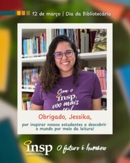 Neste 12 e março, celebramos quem transforma livros em portas abertas para o mundo. 📚✨
Nossa querida bibliotecária Jessika, sempre tão atenciosa e dedicada, é muito mais do que guardiã dos livros: é guia nas descobertas, parceira nas pesquisas e presença constante na formação dos nossos estudantes.
Com carinho, paciência e conhecimento, ela ajuda cada aluno a encontrar caminhos no universo da leitura, despertando curiosidade, pensamento crítico e amor pelo saber.
Parabéns pelo seu dia e por ser uma presença essencial na jornada do conhecimento de tantos alunos! 💙📖