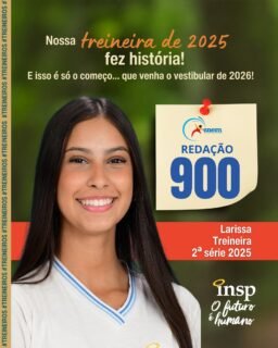 Parabéns, Larissa! 🎉
Os resultados da redação de 2025 mostram o empenho dos nossos alunos e o compromisso do INSP Jacarepaguá com uma educação de qualidade.
Seguimos celebrando cada vitória e construindo grandes histórias! 💙📚
#treineiro #INSP #enem #redacaoenem