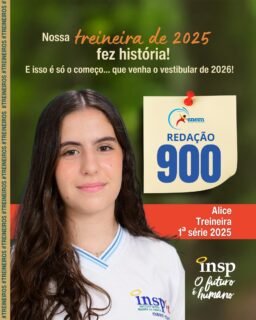 Parabéns, Alice! 🎉
Os resultados da redação de 2025 mostram o empenho dos nossos alunos e o compromisso do INSP FJacarepaguá com uma educação de qualidade.
Seguimos celebrando cada vitória e construindo grandes histórias! 💙📚
#treineiro #INSP #enem #redacaoenem