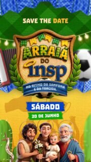 Vem aí a festa junina mais aguardada de Jacarepaguá! 🎊
O Arraiá do INSP está chegando com muita comida típica, danças, músicas, brincadeiras e, claro, diversão garantida para toda a família! 🌽💃🕺
🗓 Sábado, 20 de junho de 2026
⏰ A partir das 9h
📍 INSP Jacarepaguá
🎟 Em breve, mais informações sobre ingressos e acesso.
📲 As informações de horários por turma serão divulgadas via ClassApp.
Não perca essa festança! 🥳🎉
#FestaJuninaINSP #ArraiaINSP #ComidaTipica #Diversao #Tradicao