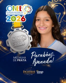 💡 Mais uma conquista cheia de energia… direto para o INSP!
Parabéns, Amanda, por conquistar Medalha de Prata na ONEE 2026 — Olimpíada Nacional de Eficiência Energética! ⚡🏆
A ONEE é uma competição educacional brasileira voltada à conscientização sobre o uso consciente e sustentável da energia elétrica. Com dedicação e muito estudo, nosso estudante transformou esforço em medalha e nos encheu de orgulho. 🌱
Aqui, aprender é iluminar o futuro… e construir um mundo mais consciente 🌍💚
#SouINSP #INSPJacarepaguá #ONEE2026 #Sustentabilidade #OrgulhoINSP