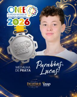 💡 Mais uma conquista cheia de energia… direto para o INSP!
Parabéns, Lucas, por conquistar Medalha de Prata na ONEE 2026 — Olimpíada Nacional de Eficiência Energética! ⚡🏆
A ONEE é uma competição educacional brasileira voltada à conscientização sobre o uso consciente e sustentável da energia elétrica. Com dedicação e muito estudo, nosso estudante transformou esforço em medalha e nos encheu de orgulho. 🌱
Aqui, aprender é iluminar o futuro… e construir um mundo mais consciente 🌍💚
#SouINSP #INSPJacarepaguá #ONEE2026 #Sustentabilidade #OrgulhoINSP