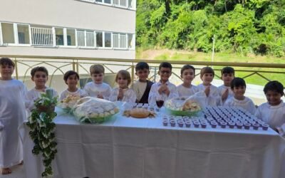 Celebração de Páscoa de Jesus com os alunos do INSP
