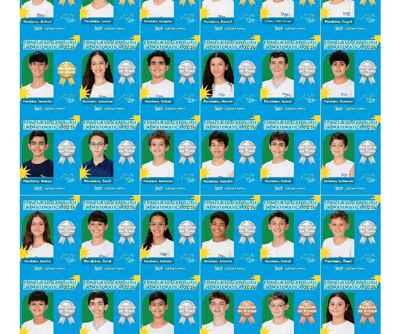 🥇 Medalha de Ouro no Concurso Canguru de Matemática 2026.